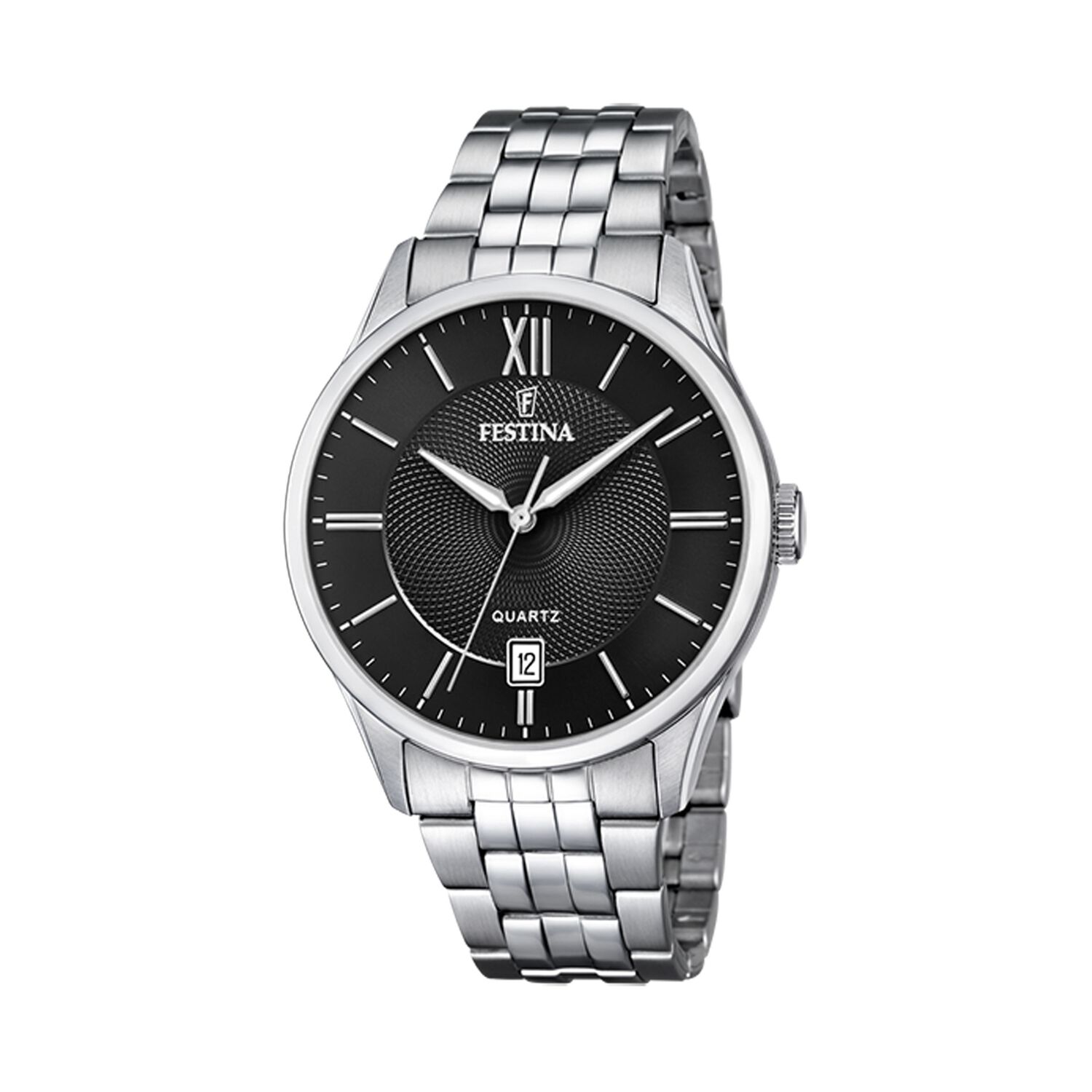 Reloj F20425/3 Festina Negro Hombre Acero Cl&aacute;sico image number 0.0