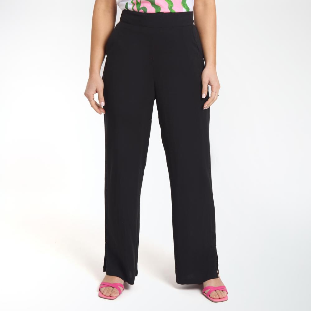 Pantalón Full Print Pretina Elásticada Tiro Medio Palazzo Mujer Geeps image number 0.0