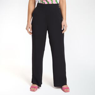 Pantalón Full Print Pretina Elásticada Tiro Medio Palazzo Mujer Geeps