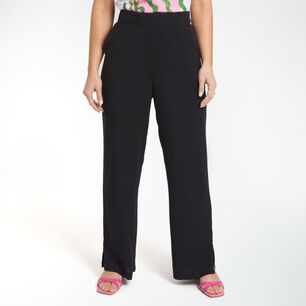 Pantal&oacute;n Full Print Pretina El&aacute;sticada Tiro Medio Palazzo Mujer Geeps