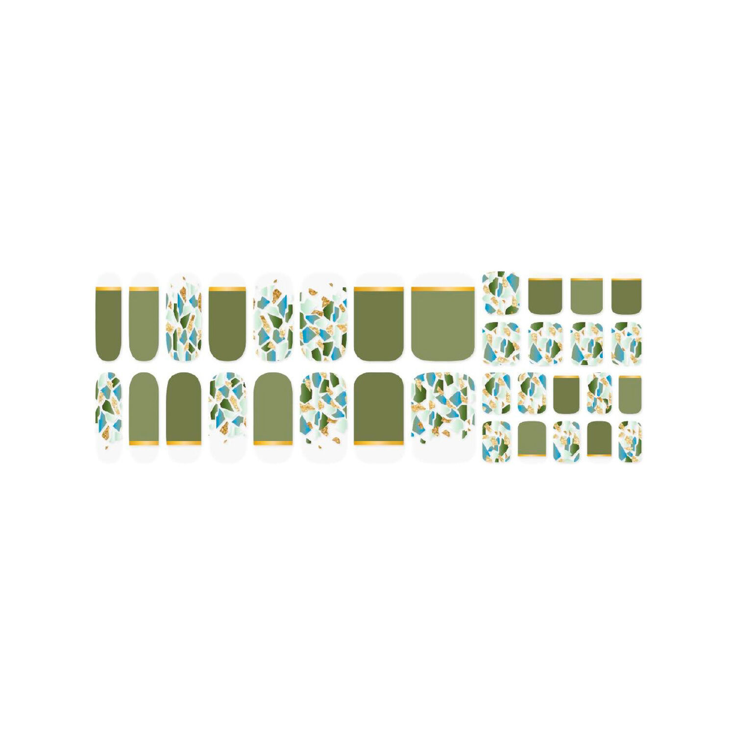 U&ntilde;as Sticker Efecto Gel Tiolla Never Garden Green image number 0.0