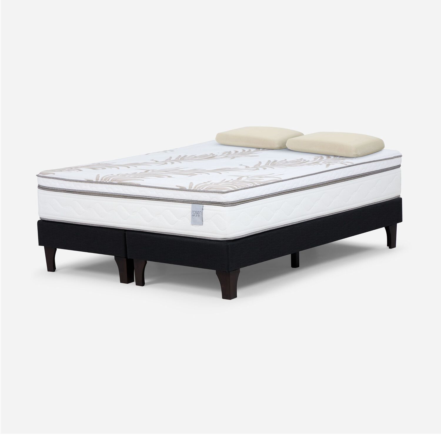 Cama Europea Rosen Neo Plus / 2 Plazas / Base Normal + Almohadas image number 1.0