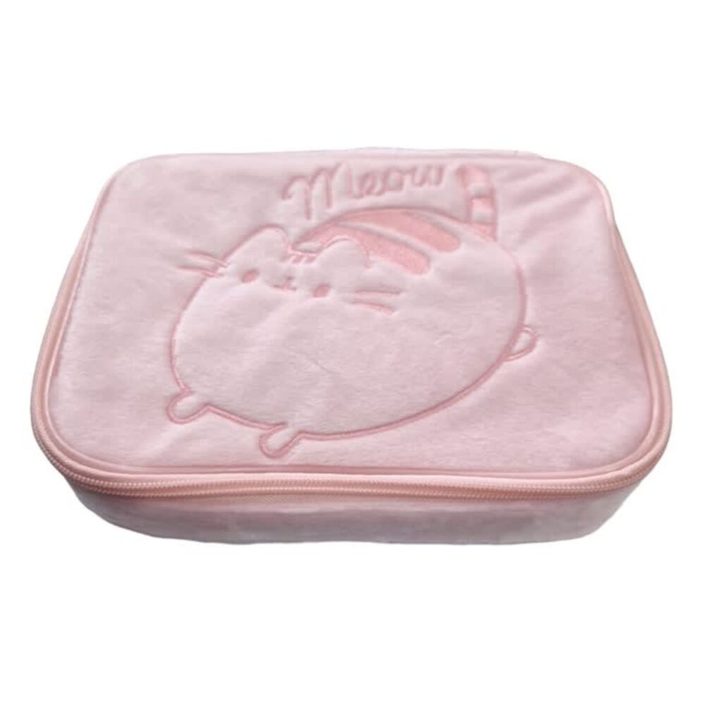 Estuche Gato Rosa Peluche Organizador Viaje Escolares image number 0.0