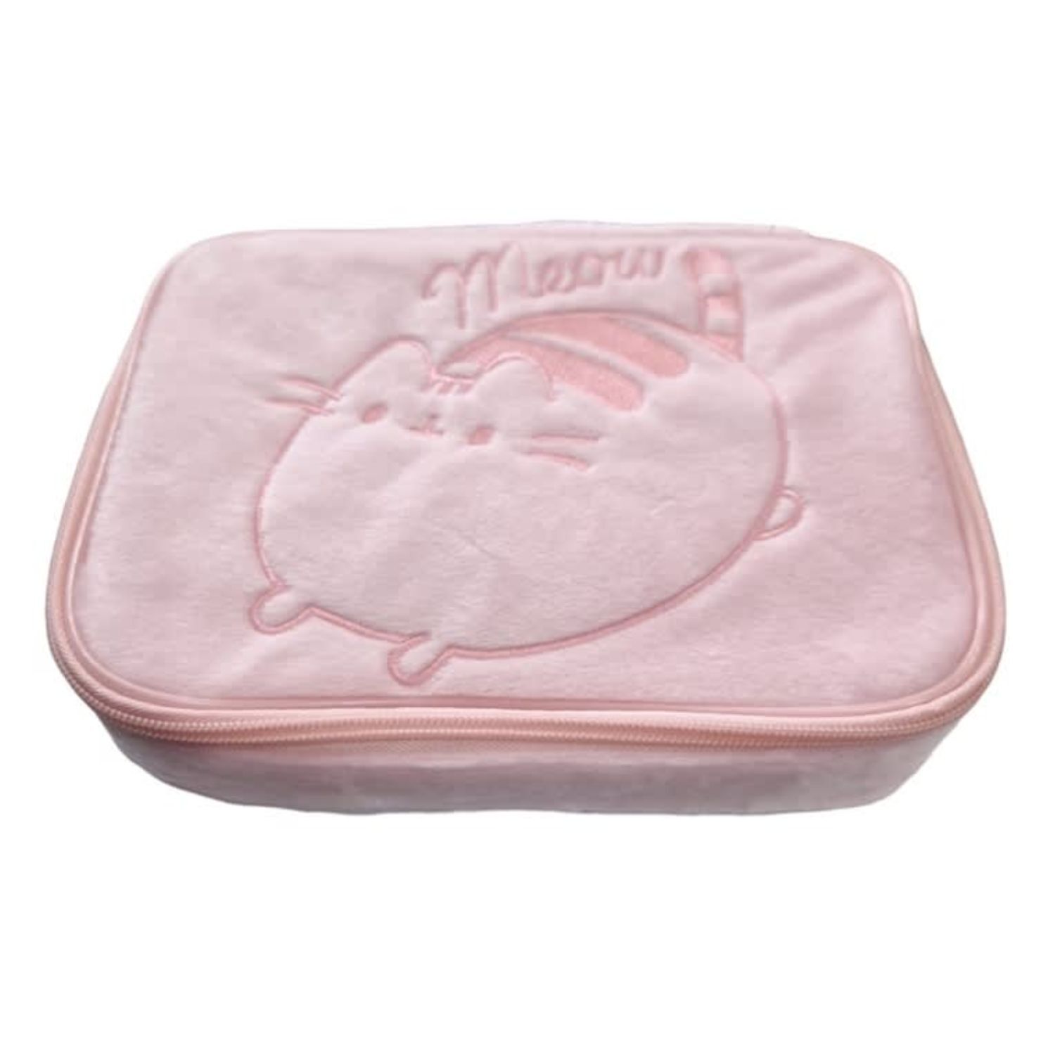 Estuche Gato Rosa Peluche Organizador Viaje Escolares image number 0.0