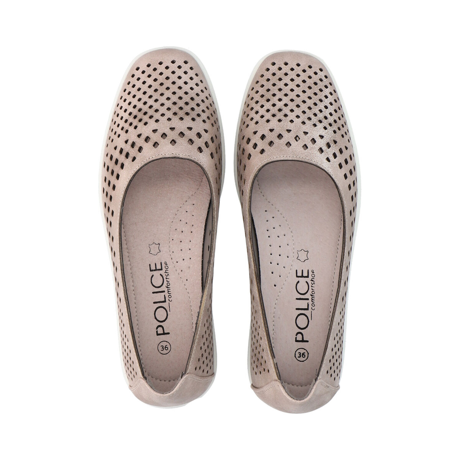 Zapato Mujer Dorado Confort Police image number 2.0