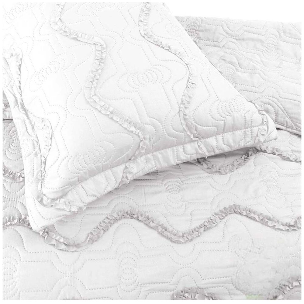 Cubrecama Bordado Premiun 2 Plazas Blanco image number 2.0