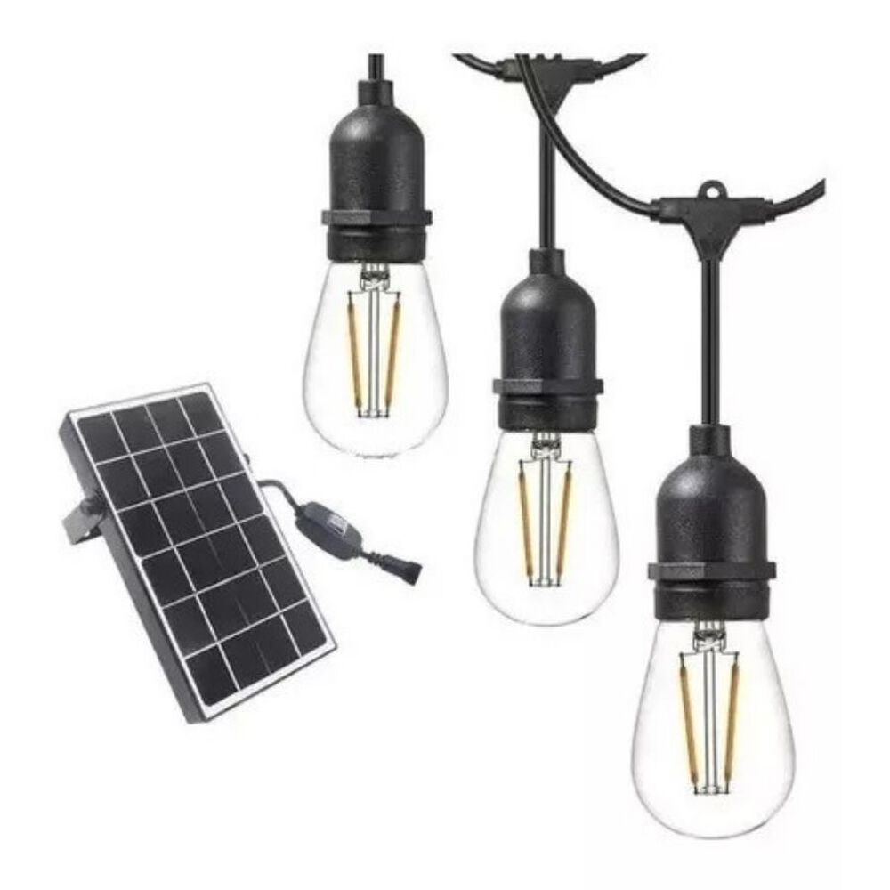 Guirnalda Led 10 Metros Panel Solar 20 Ampolletas Led Solar image number 3.0