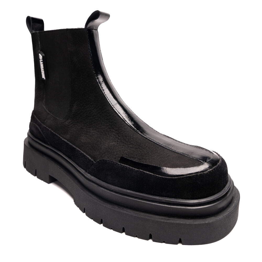 Botín Cuero Gaff Mujer Negra Landazuri image number 1.0