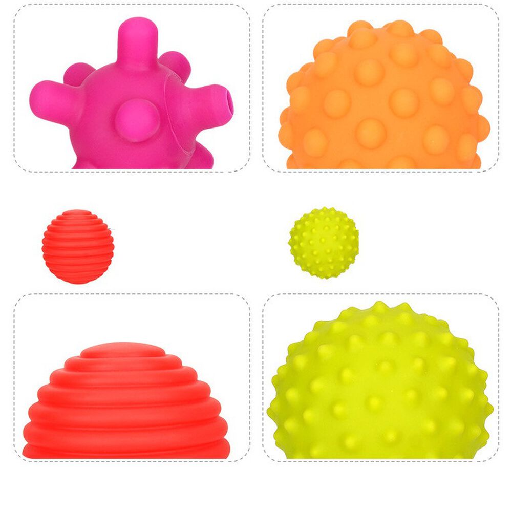 Set 6 Pelotas Sensoriales Para Bebes Estimulantes image number 4.0