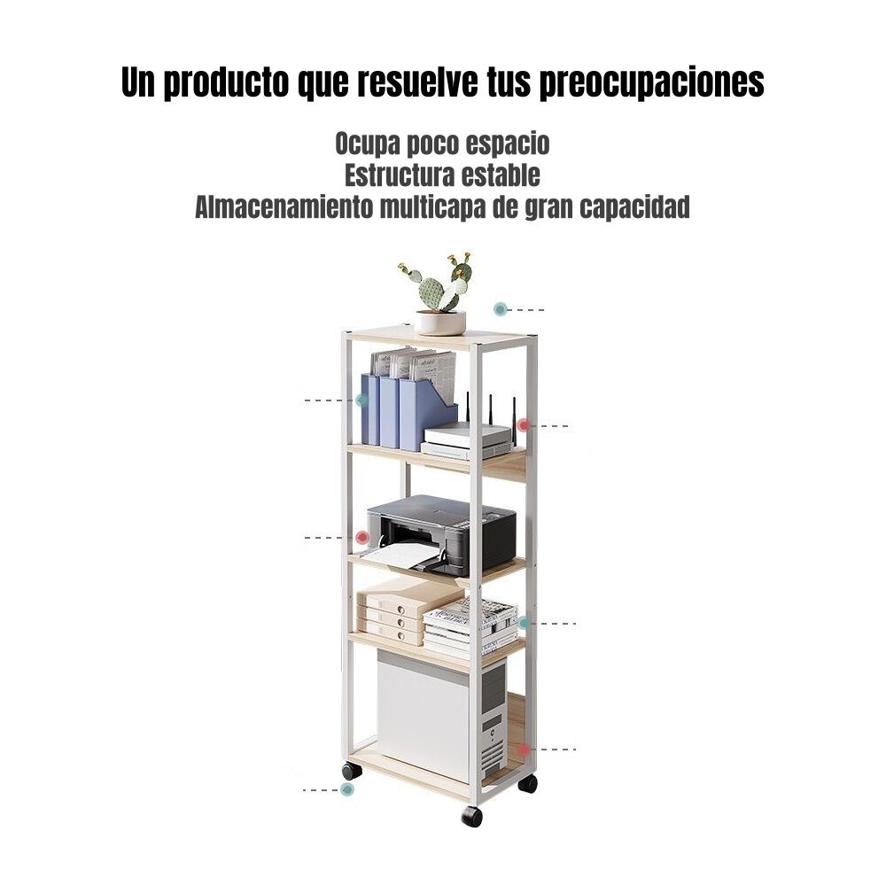 Estantes Repisas De 5 Niveles Movible 51x30x136cm Jr5 image number 3.0