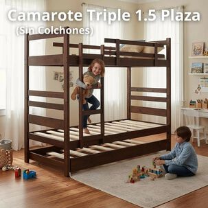 Camarote Desmontable Triple L210 Cm / 1.5 Plaza