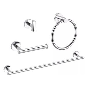 Set 4 Accesorios Manillas Soportes De Ba&ntilde;o Decoracion Hogar
