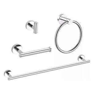 Set 4 Accesorios Manillas Soportes De Ba&ntilde;o Decoracion Hogar