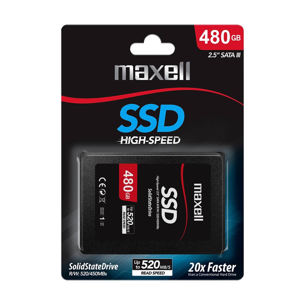 Disco Duro Solido Ssd Maxell Interno 480gb Sata Iii 2.5" image number 1.0