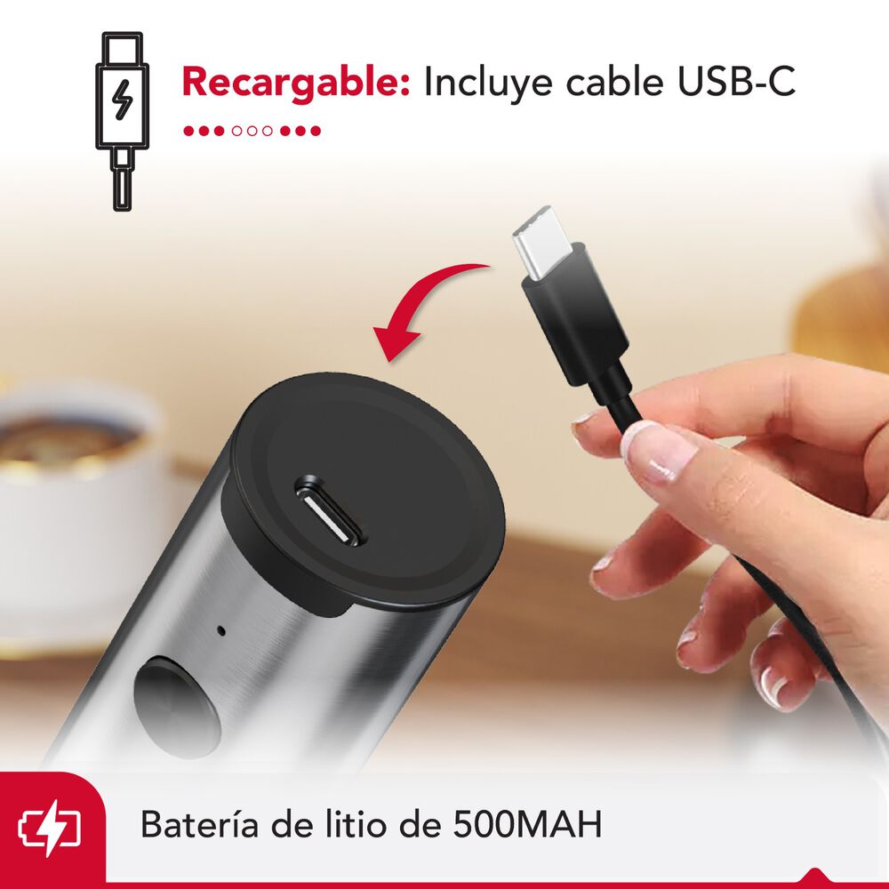 Espumador De Leche Usb Thor Dual Milk Frother image number 4.0