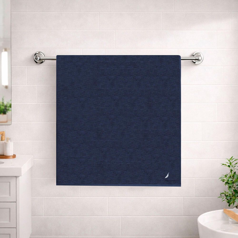 Toalla De Ba&ntilde;o Cuerpo Savoy Nautica Home 76x137cm 100% Algod&oacute;n Ultra Suave Azul image number 5.0