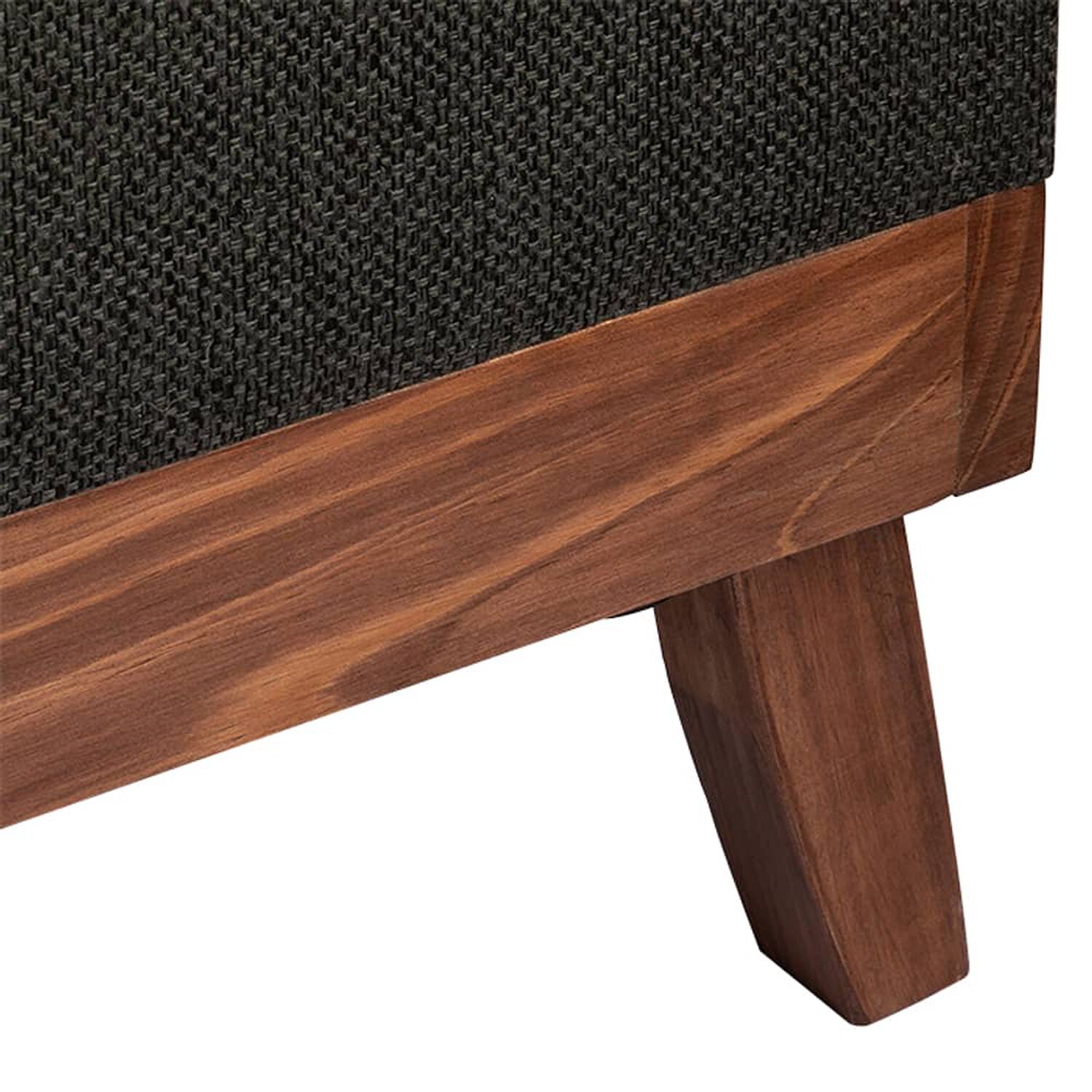 Banqueta Con Ba&uacute;l Incy Grafito Omega 120x40x50 Cm M&aacute;xima Design image number 4.0