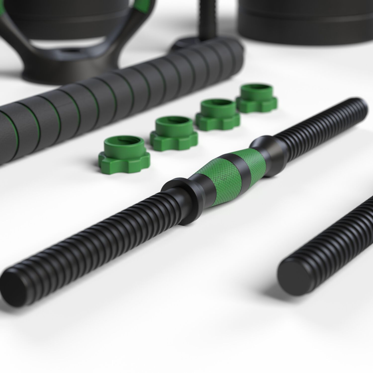 Set Mancuernas Green 3 En 1 Ajustables 20 Kg image number 5.0