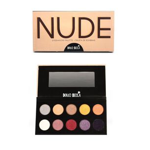 Set Paleta De Sombras Nude Mas Brocha Profesional Makeup