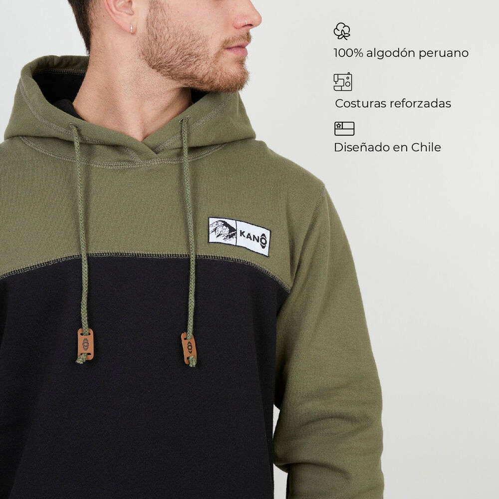 Polerón Verde / Ropa Kano / Poleron Con Gorro image number 2.0