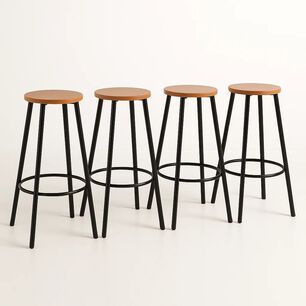 Pack De 4 Pisos Taburete De Bar Elipse Industrial