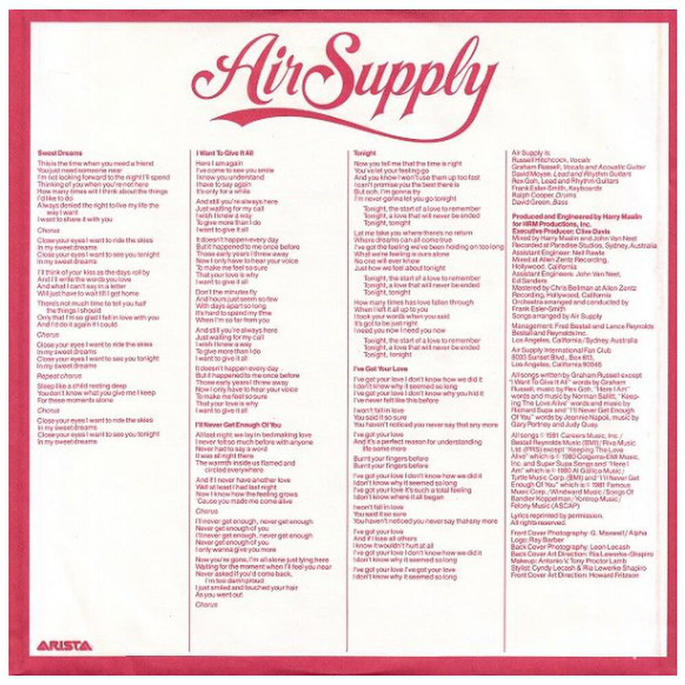 Air Supply - The One That You Love | Vinilo Usado image number 3.0