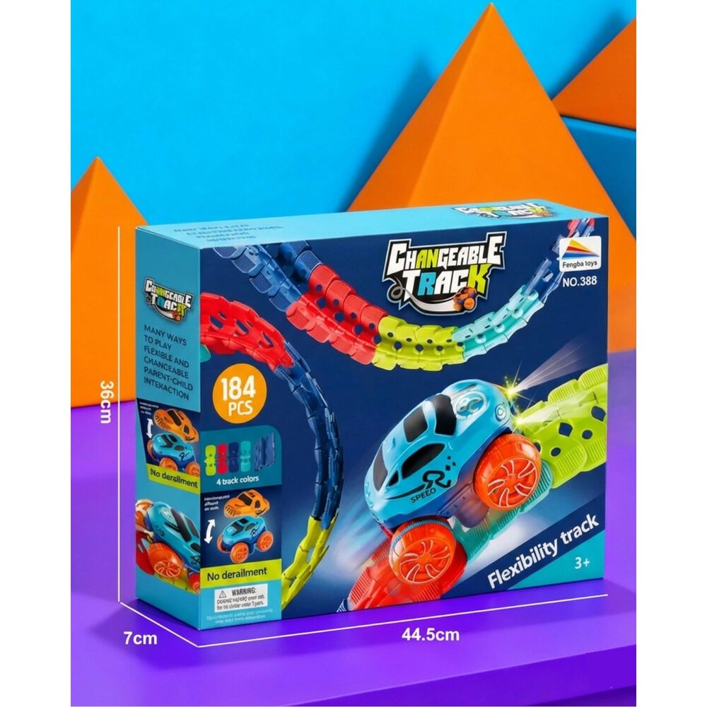 Autopista Magica Flexible Gravedad 0 184 Pcs Para Ni&ntilde;os image number 5.0