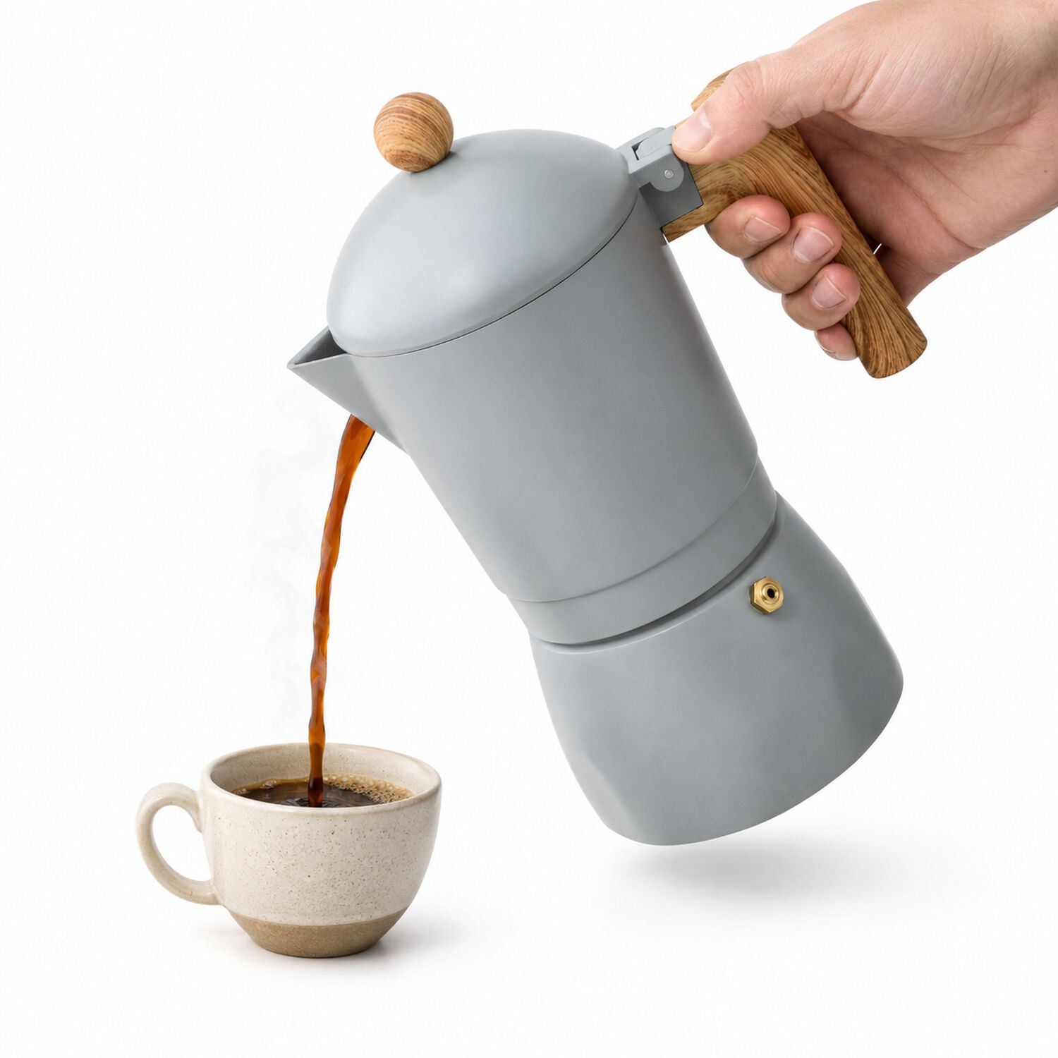 Cafetera Italiana Bergner Premium Desmontable 480ml image number 8.0