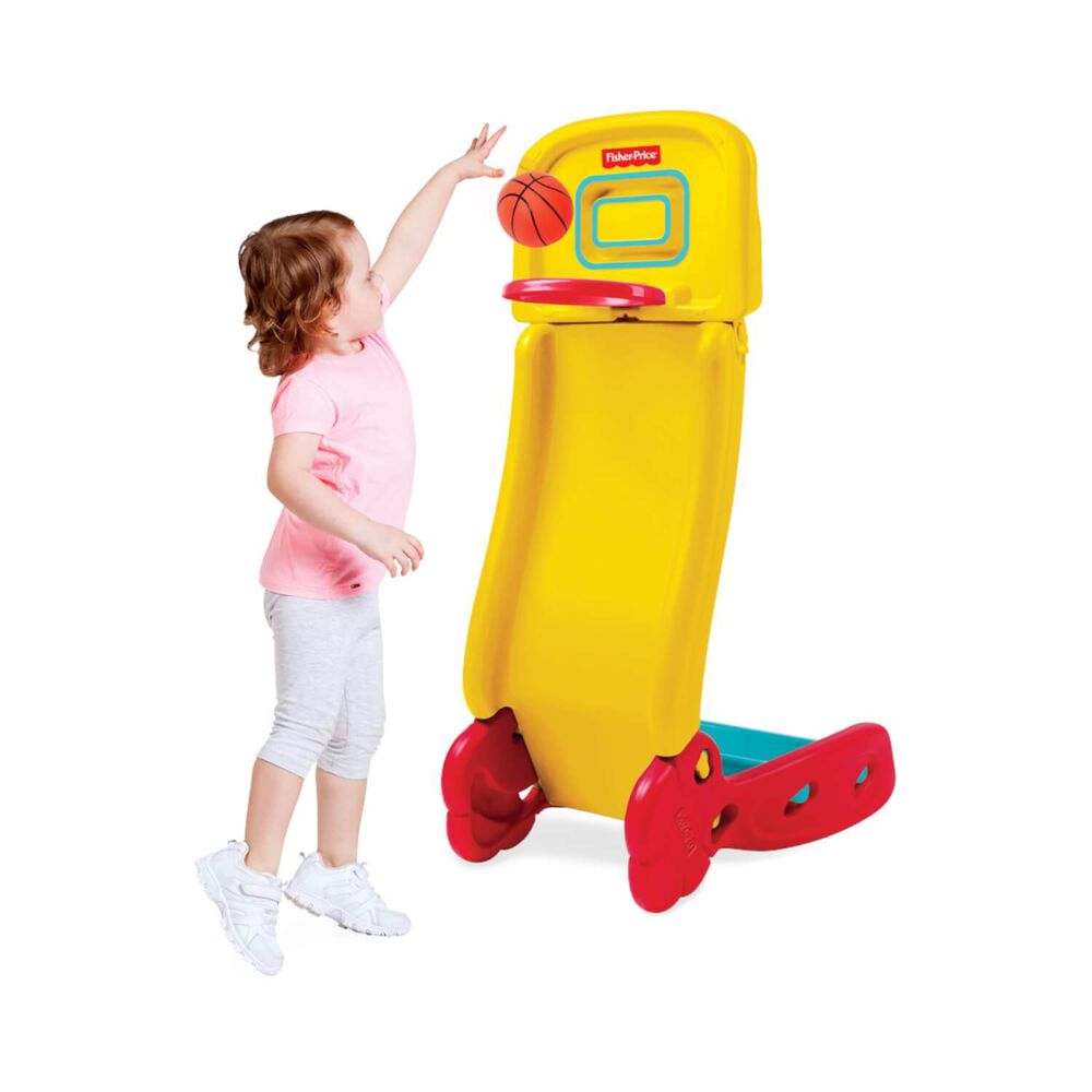 Set Resbalín Y Aro De Basquetbol 32x65x98 Cms Fisher Price image number 2.0