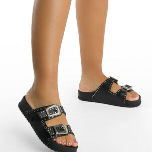 Sandalia Mujer Negro Hold Ad Zaxy