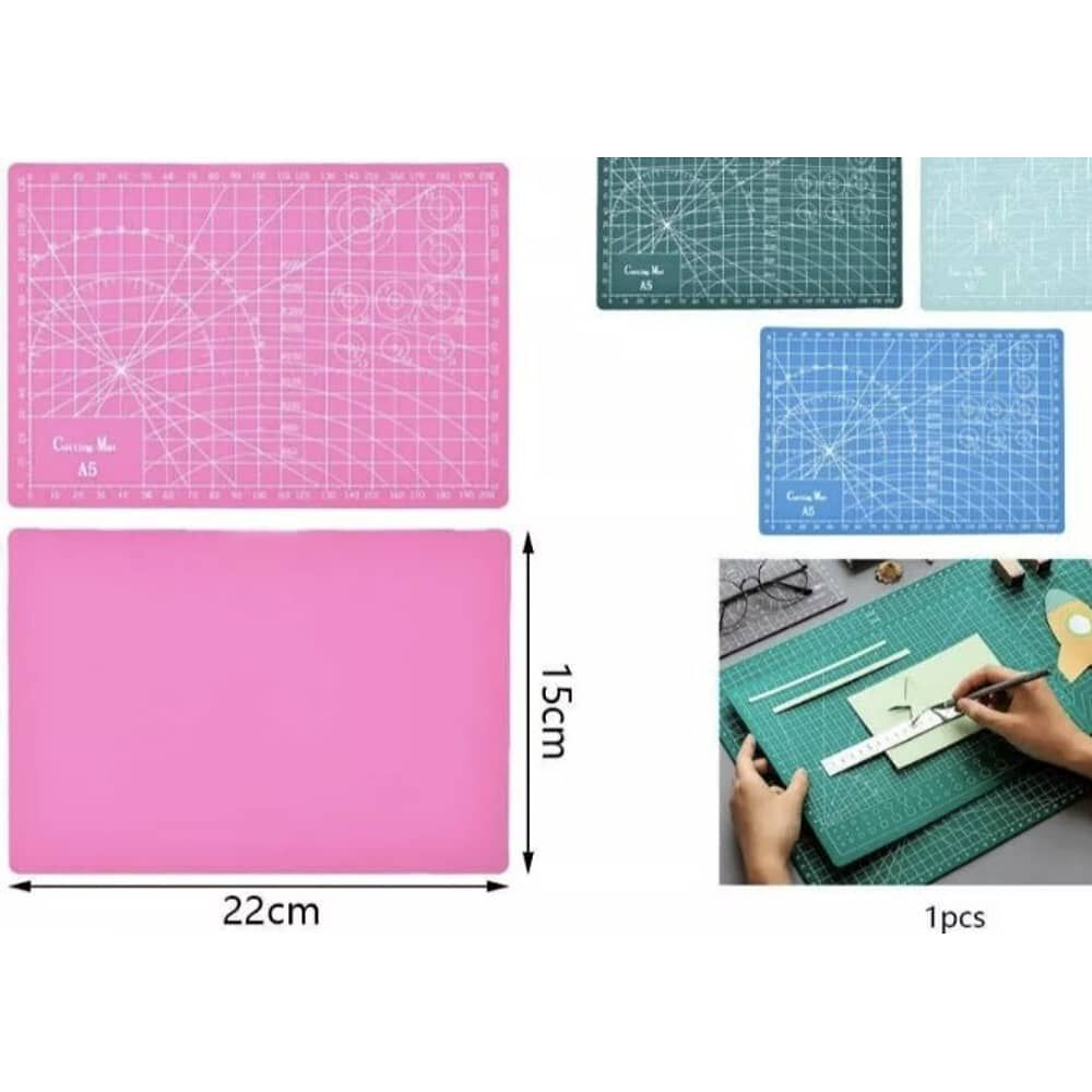 Base Tabla Cubierta Para Corte Salvacorte Mat A5 15x22 Cm. Rosado image number 2.0