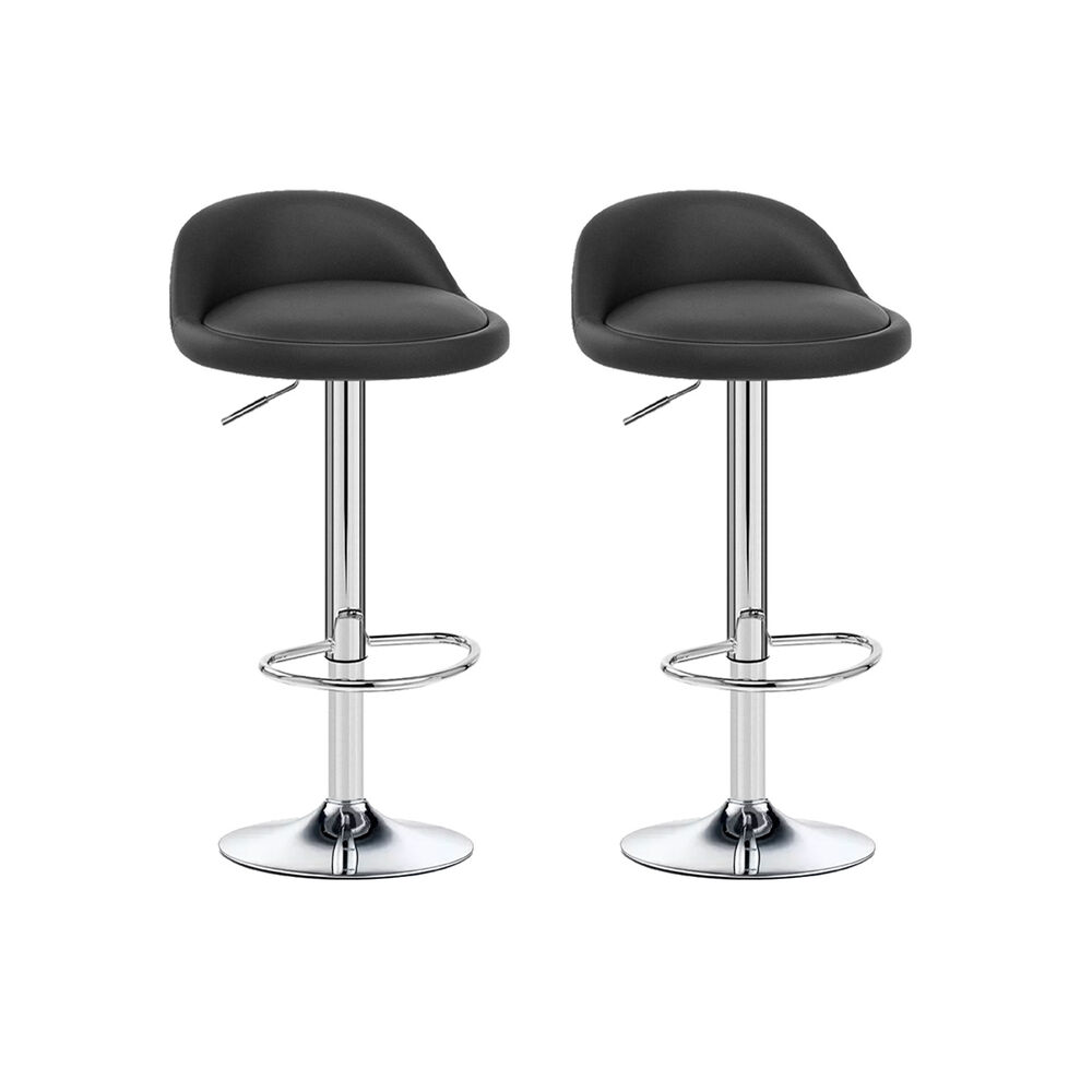 Pack 2 Silla Piso Bar Taburete Negro image number 0.0