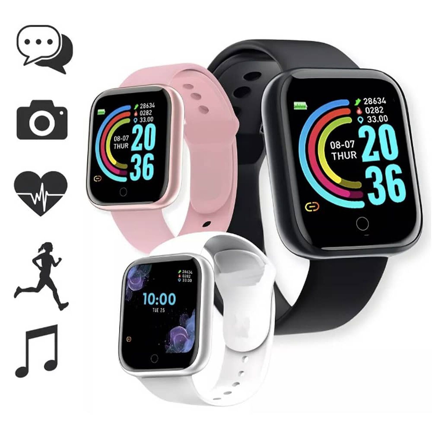 Smartwatch Smart Bracelet Rosa image number 2.0