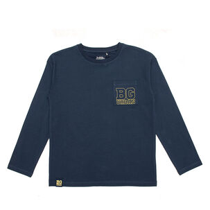 Polera Manga Larga Niño Bubblegummers Igor Azul