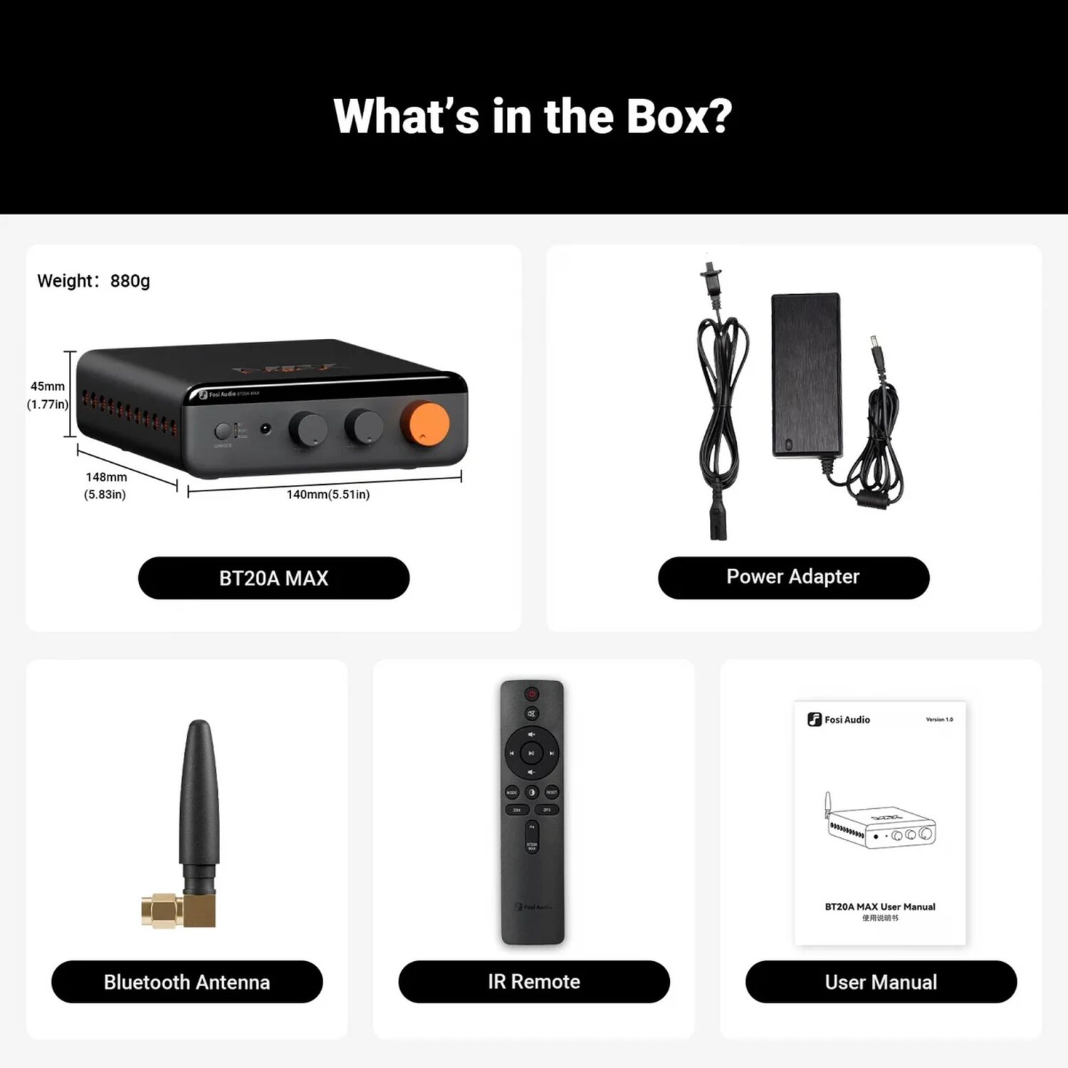 Amplificador Bluetooth 300w 2.1 Hi-res Fosi Bt20a Max image number 7.0