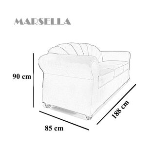 Sof&aacute; Elegant Marsella / 3 Cuerpos
