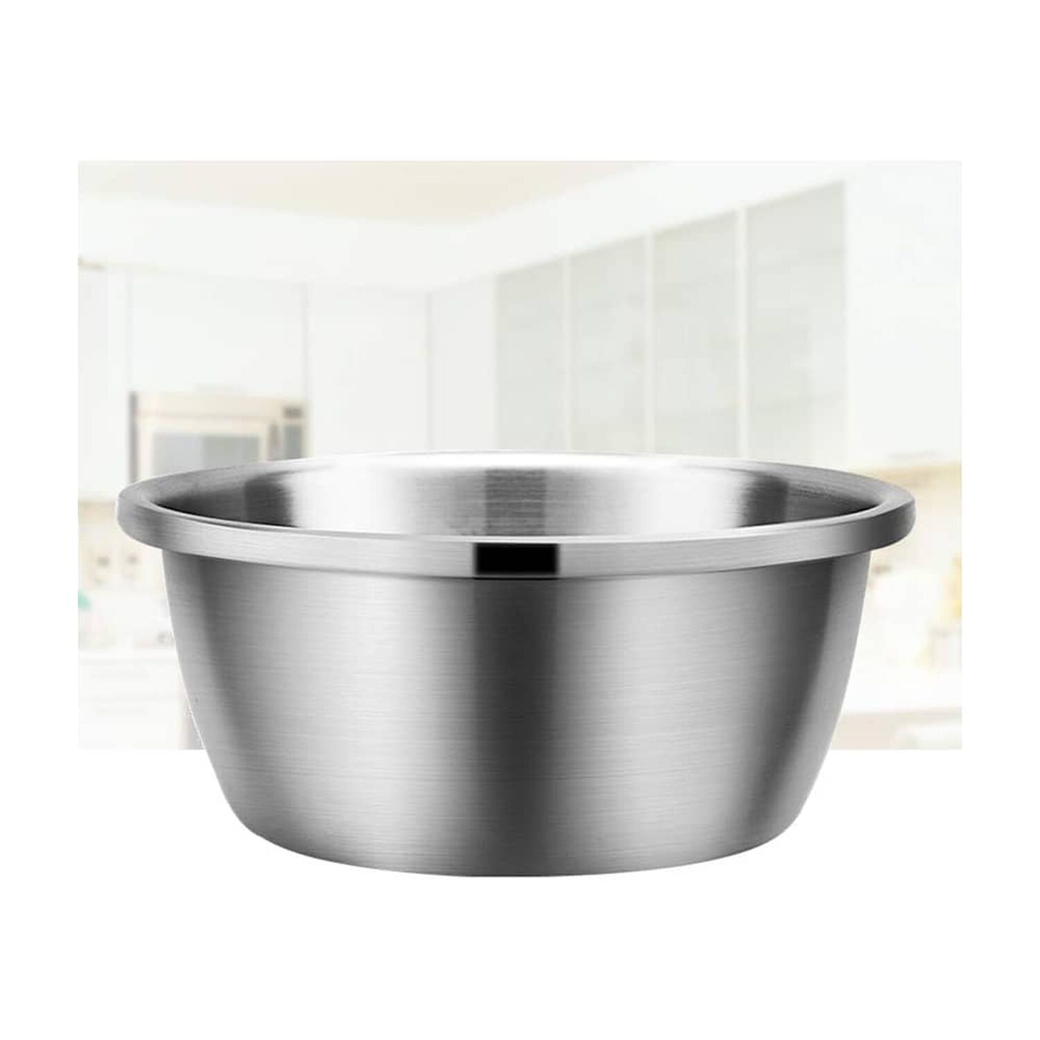 Bowl Ensaladera Redondo Base Plana Acero Cocina 28cm image number 0.0