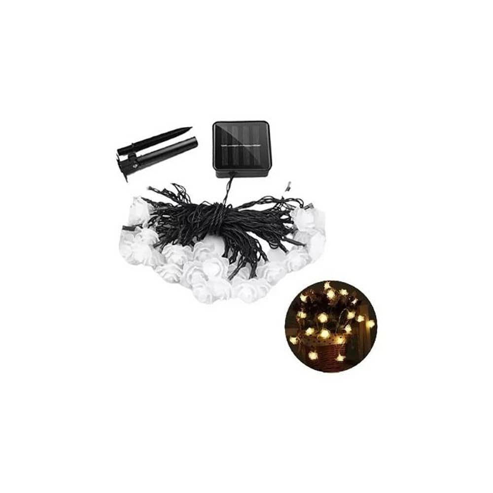 Luces Solares Rosas Led 6m Guirnalda Luces Exterior Cascada image number 1.0