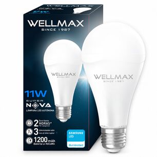 Ampolleta Led Recargable 11w Con Chip Led Samsung Super Nova