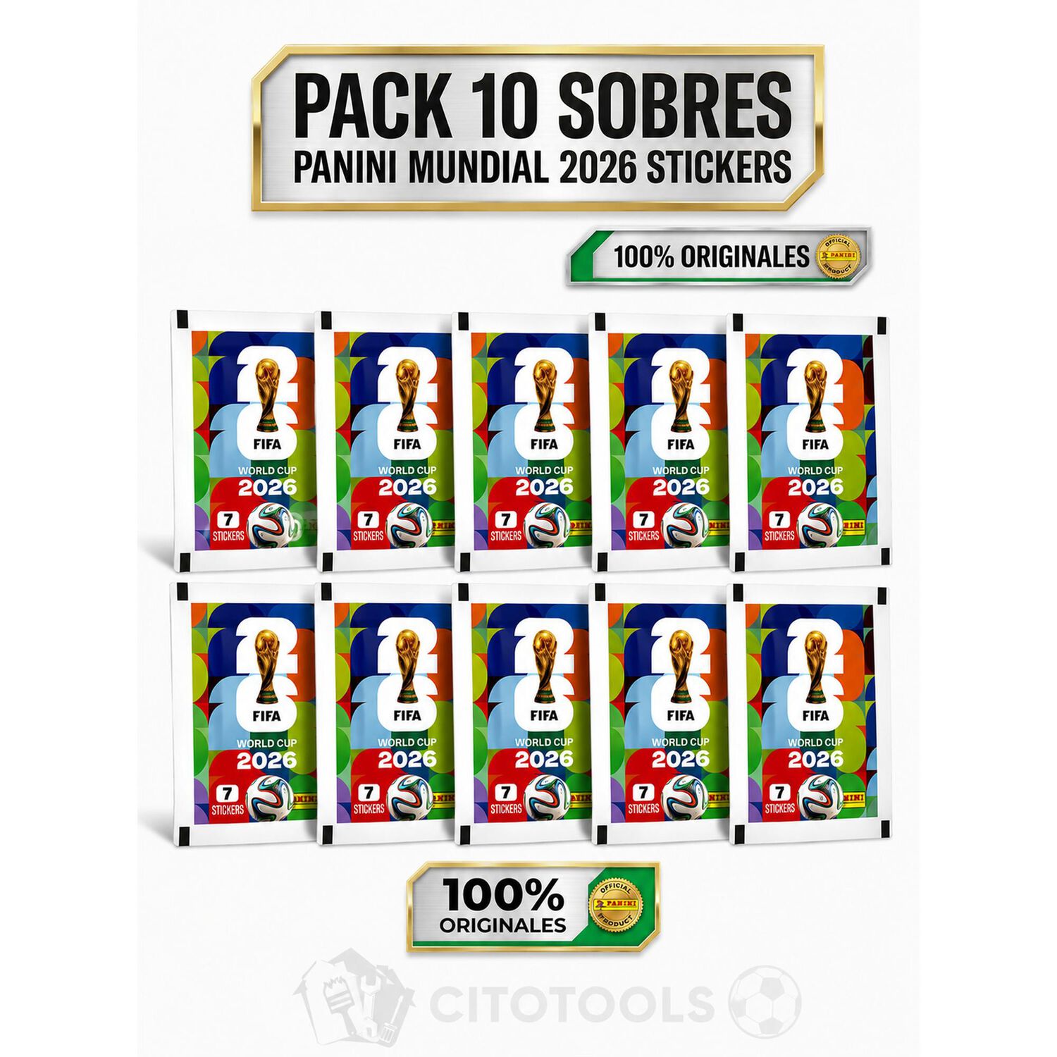 Pack 10 Sobres Panini Mundial 2026 Stickers Original image number 0.0