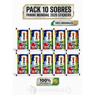 Pack 10 Sobres Panini Mundial 2026 Stickers Original