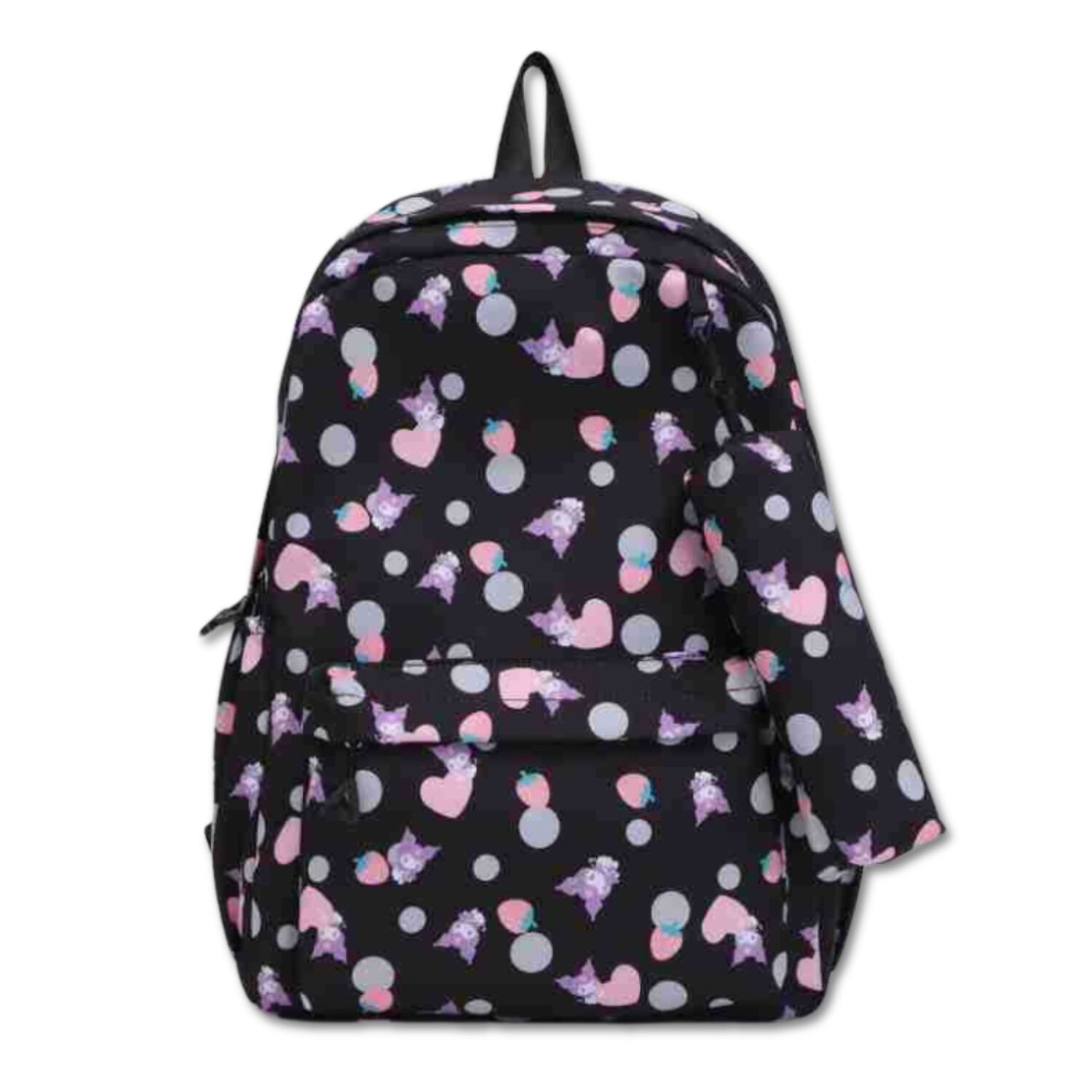 Mochila Escolar 46cm Dise&ntilde;o Floral Print Black image number 0.0