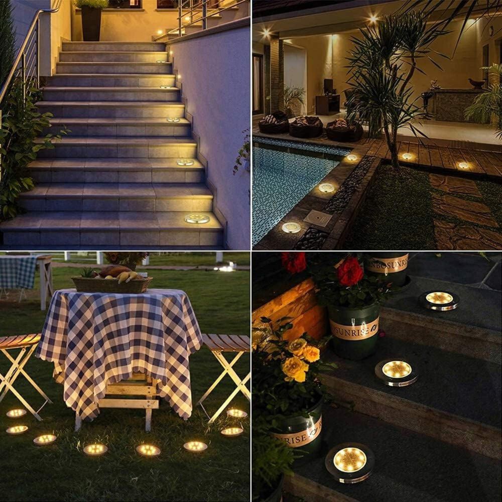 Set 6 Focos Led Carga Solar Para Jard&iacute;n Con Estaca image number 5.0