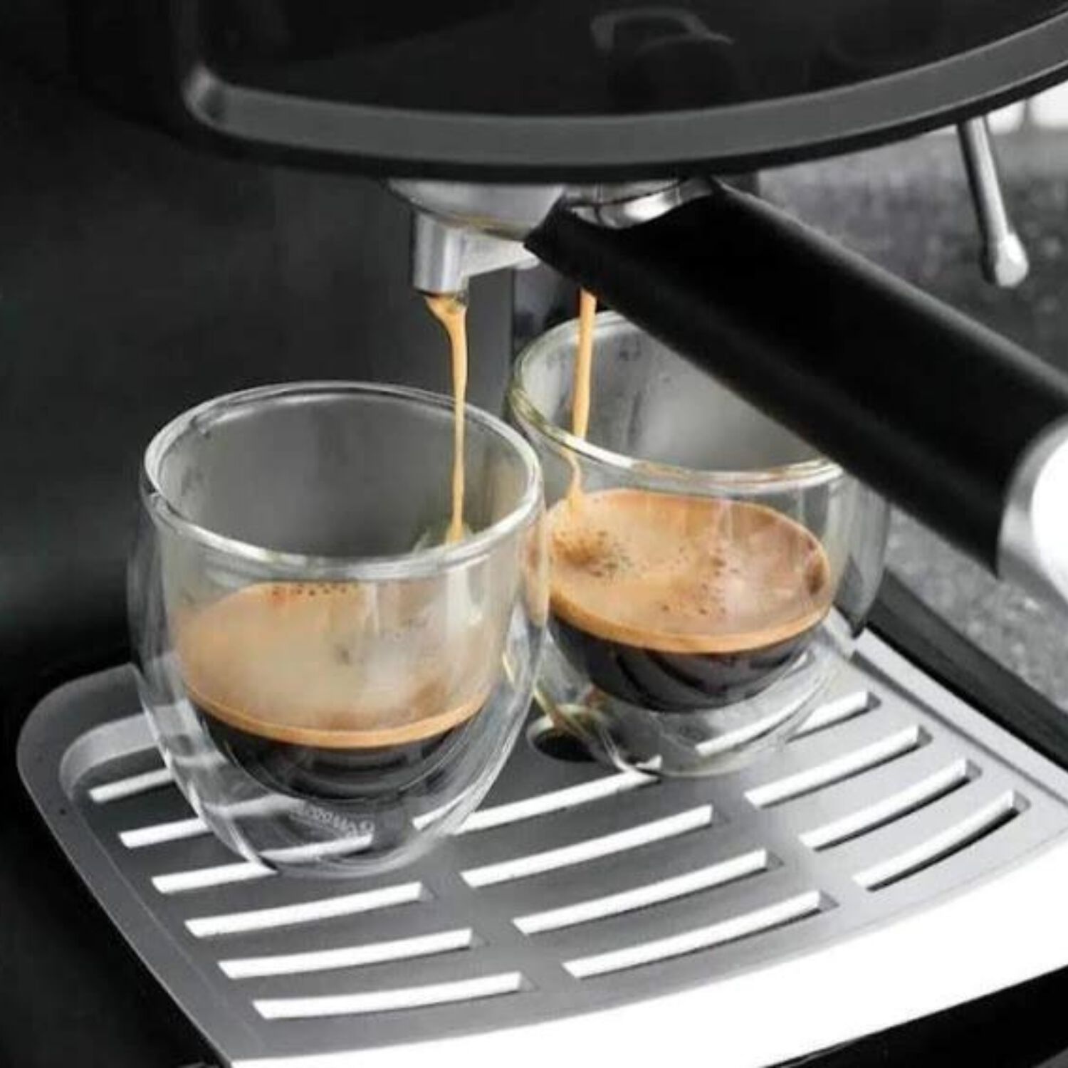 Set 2 Vasos De Caf&eacute; Vidrio Doble Pared 300 Ml image number 2.0