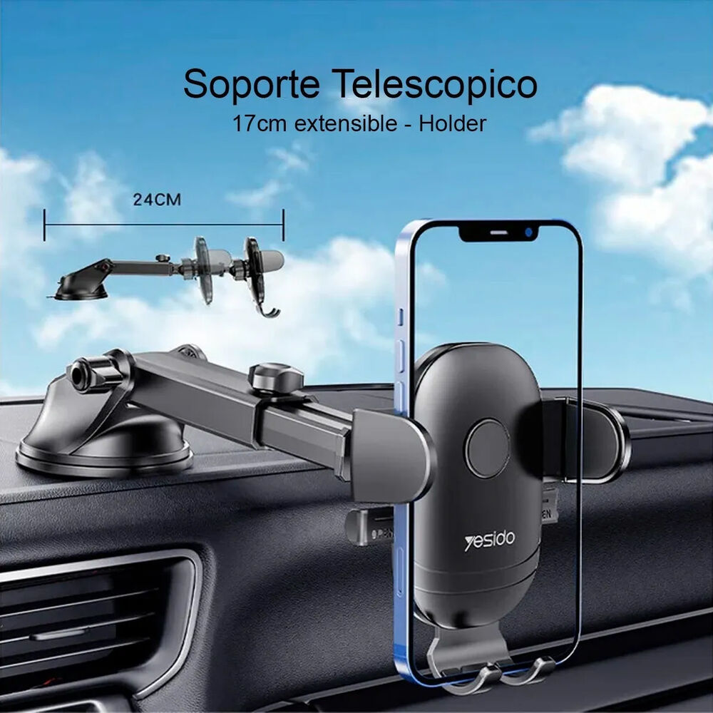 Soporte Holder Celular Auto Con Ventosa Brazo Yesido C138 image number 5.0