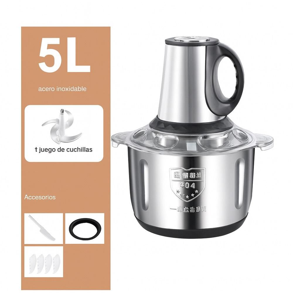 Triturador Procesador De Alimentos Electrico 5 Litros 500w Picador image number 8.0