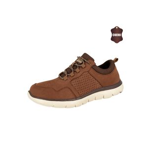 Zapato De Cuero Casual Munia Caf&eacute; London Adixt