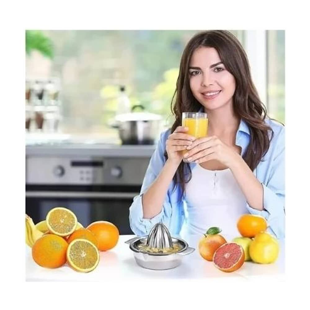 Exprimidor De C&iacute;tricos Acero Inoxidable Con Colador Manual image number 2.0