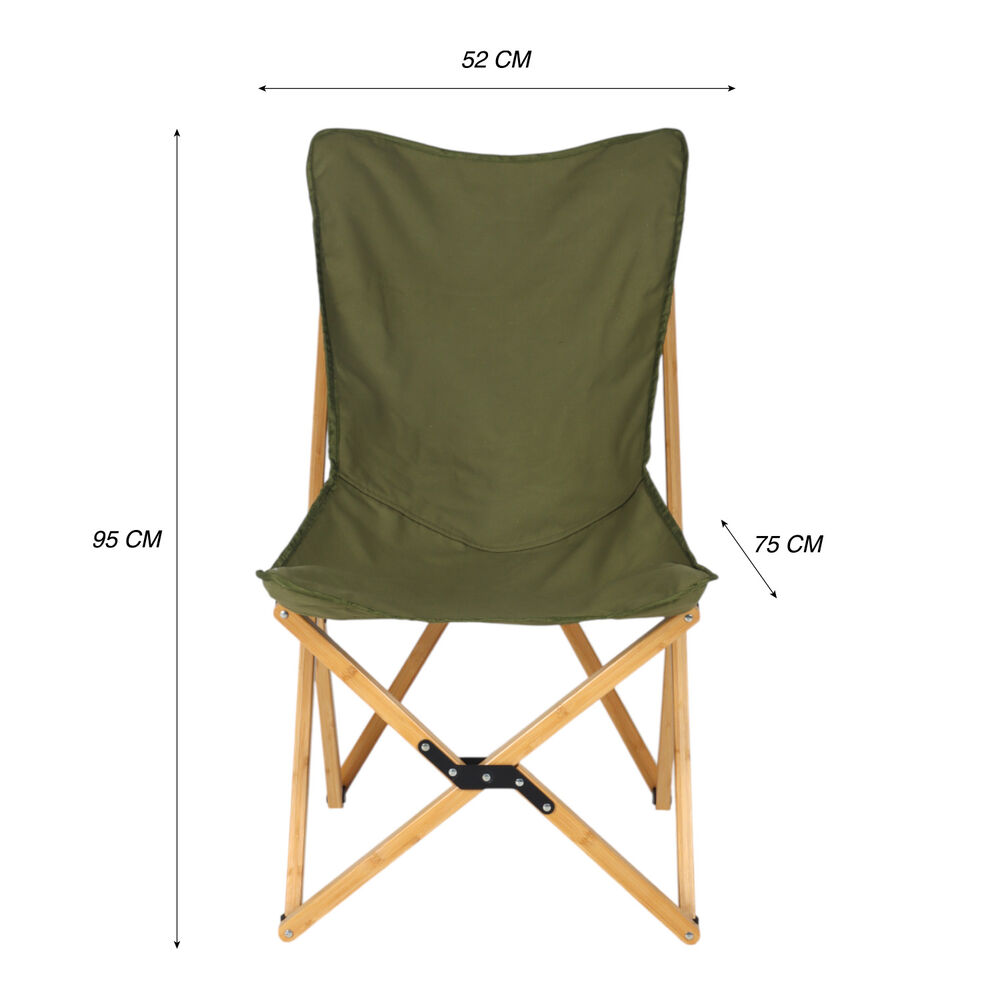 Silla Pleagable Camping Ranco Verde image number 2.0