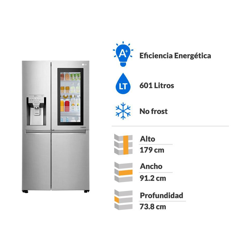 Refrigerador Side by Side LG LS65SXN / No Frost / 601 Litros image number 1.0